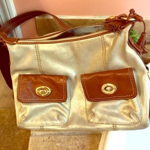 The Sak hobo style purse. Metallic gold color!
